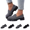 thumbnail image 1 of Willtoo Womens Glitter Platform Loafers Slip On Chunky Sole Casual Dress Shoes Non Slip Comfort Walking Flats for Office Daily Street Wear, 1 of 6