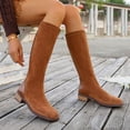 thumbnail image 1 of Willtoo Womens Knee High Boots Square Toe Chunky Block Heel Long Boots Comfortable Slip on Non Slip Low Heel Walking Shoes, 1 of 5