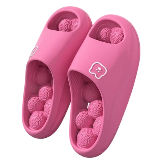 Willtoo Womens Massage Shower Shoes Open Toe Non Slip Slides Comfortable Quick-Dry Slip on Sandals Lightweight Indoor Slippers