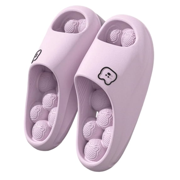 Willtoo Womens Massage Shower Shoes Open Toe Non Slip Slides Comfortable Quick-Dry Slip on Sandals Lightweight Indoor Slippers