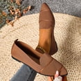thumbnail image 1 of Willtoo Womens Mesh Soft Sole Non Slip Flat Pointed Toe Breathable Slip On Lazy Shoes Casual Round Toe Loafers, 1 of 5