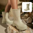 thumbnail image 1 of Willtoo Womens Mid Calf Rain Boots Waterproof Platform Non-Slip Sole Booties Lightweight Fashion Boots for Outdoor Camping Hiking Garden, 1 of 4