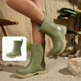 thumbnail image 1 of Willtoo Womens Mid Calf Rain Boots Waterproof Platform Non-Slip Sole Booties Lightweight Fashion Boots for Outdoor Camping Hiking Garden, 1 of 4