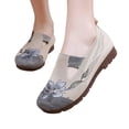 thumbnail image 1 of Willtoo Womens Orthopedic Shoes Flower Embroidered Arch Support Tennis Shoes Breathable Non Slip Slip on Work Shoes Knitted Mesh Stretch Soft 2026 Foam Shoes, 1 of 7
