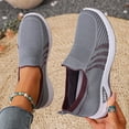 thumbnail image 1 of Willtoo Womens Orthopedic Shoes Tennis Shoes Wide Non Slip Slip on Business Casual Shoes Knitted Mesh Stretch Comfort 2026 Orthopedic Shoes, 1 of 5