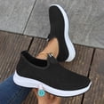 thumbnail image 1 of Willtoo Womens Orthopedic Slip-On Sneakers - Arch Support Tennis Shoes, Breathable Nurse & Hiking Shoes, Wide Width Work Sneakers for Mother’s Day Gifts Black 7.5 Wide, 1 of 7