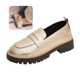 thumbnail image 1 of Willtoo Womens Platform Loafers Round Toe Slip On Casual Dress Shoes Fashion Chunky Lug Sole Walking Shoes for Daily Wear, 1 of 6
