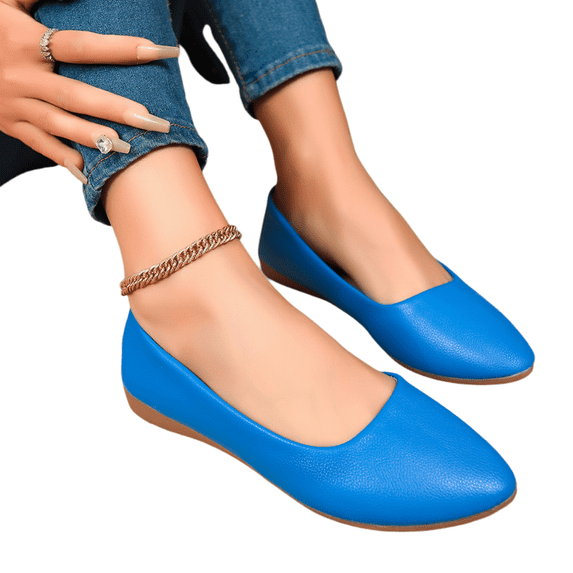 Willtoo Womens Pointed Toe Flats Soft Slip On Casual Walking Shoes Lightweight Comfort Non Slip Dress Shoes