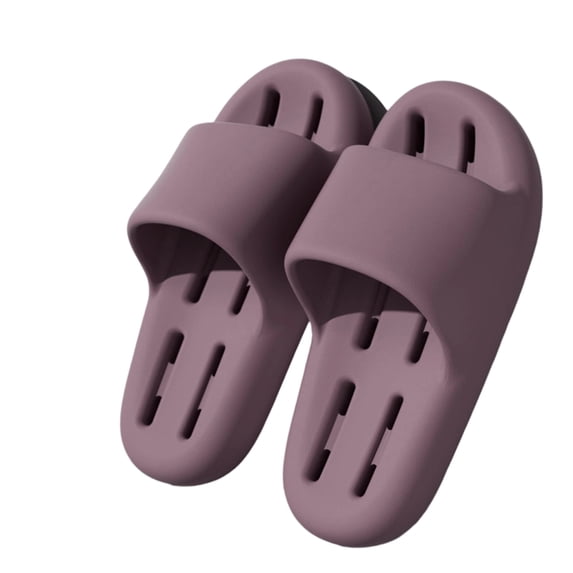 Willtoo Womens Shower Shoes Open Toe Non Slip Slides Cozy Hollow Drain Slip on Sandals Lightweight Indoor Slippers