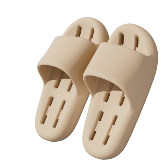 Willtoo Womens Shower Shoes Open Toe Non Slip Slides Cozy Hollow Drain Slip on Sandals Lightweight Indoor Slippers