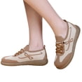 thumbnail image 1 of Willtoo Womens Slip On Knit Walking Sneakers Breathable Mesh Casual Flat Shoes Comfort Lace-Up Platform Daily Travel Shoes, 1 of 5