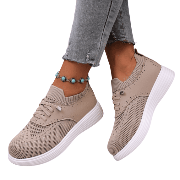 Willtoo Womens Walking Shoes Closed Toe Fashion Travel White Breathable Shoes Lightweight Stretch Fit Flexible Women Sneakers Orthopedic Athletic Shoes