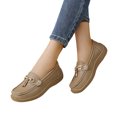 thumbnail image 1 of Willtoo Womens Wide Toe Loafers Slip On Comfort Platform Walking Shoes Casual Non Slip Flat Loafers for Daily Work Wear, 1 of 5