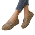 thumbnail image 1 of Willtoo Womens Wide Toe Loafers Slip-On Platform Casual Walking Shoes Non-Slip Comfort Flats for Driving Daily Commute, 1 of 6