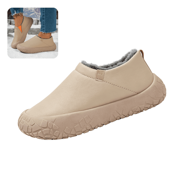 Willtoo Womens Winter Slip On Ankle Shoes Warm Lined Waterproof Casual Snow Shoes Non Slip Chunky Sole Comfort Walking Shoes for Daily Outdoor