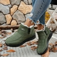thumbnail image 1 of Willtoo Womens Winter Snow Boots Shoes Furry Ankle Boots Slip On Side Zipper Quilted Comfortable Warm fluffy Booties For Women Green, 1 of 6