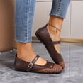 thumbnail image 1 of Willtoo Woven Mary Jane Flats for Women with Memory Foam Insole, Comfortable Mesh Ballet Flats, 1 of 6