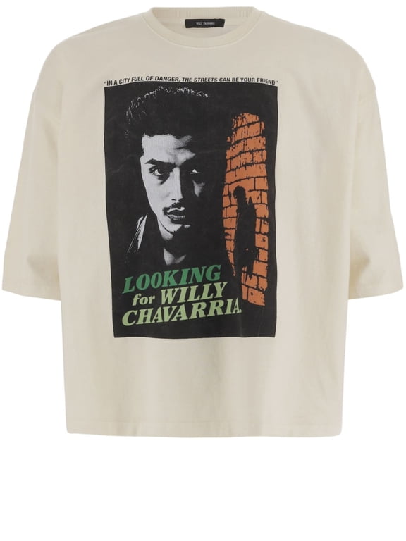 Graphic Print Cotton T-Shirt With Round Neck (Men's)