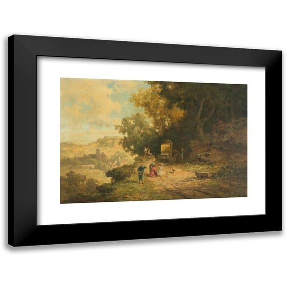 Willy Moralt 14x11 Black Modern Framed Museum Art Print Titled - Die Post (ca. 1920)