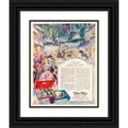 thumbnail image 1 of Willy Pogany 20x24 Black Ornate Framed Double Matted Museum Art Print Titled: Djer-Kiss, the Joyful Spirit of Christmas (1921), 1 of 5
