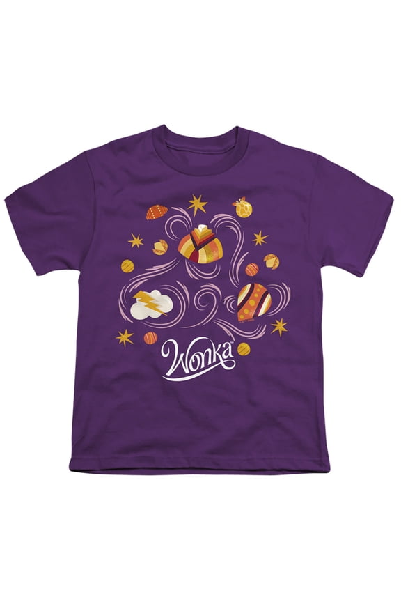 Willy Wonka And The Chocolate Factory Candy Kids T Shirtfor Youth Toddler Boys and GirlsPurple