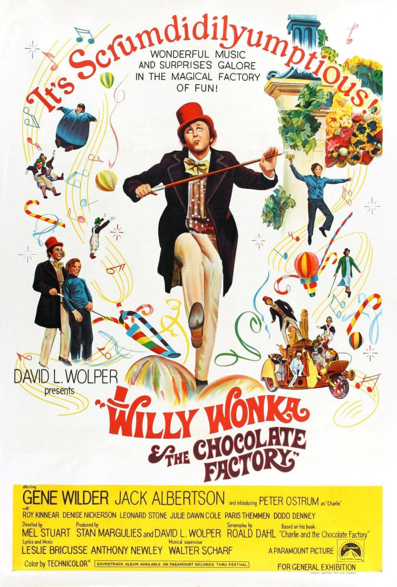 Willy Wonka And The Chocolate Factory Canvas Art - (24 x 36)
