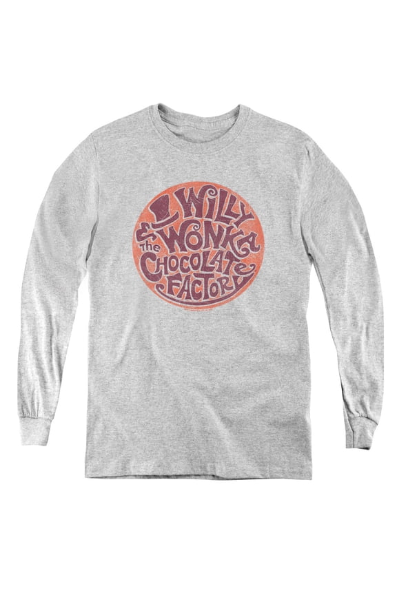 Willy Wonka And The Chocolate Factory - Circle Logo - Youth Long Sleeve Shirt - X-Large