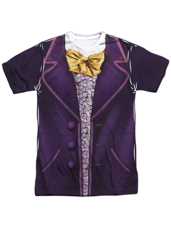 Willy Wonka And The Chocolate Factory Men's Wonka Costume Sublimation T-shirt White