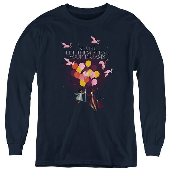 Willy Wonka And The Chocolate Factory Never Let Them Steal Your Dreams Kids Long Sleeve T shirt for Kids Boys and Girls for Kids Boys and Girls