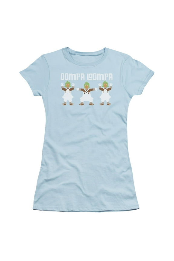 Willy Wonka And The Chocolate Factory - Oompa Loompa - Juniors Teen Girls Cap Sleeve Shirt - Medium