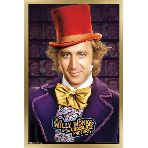 Willy Wonka And The Chocolate Factory - Willy Wonka Wall Poster, 14.725" x 22.375", Framed
