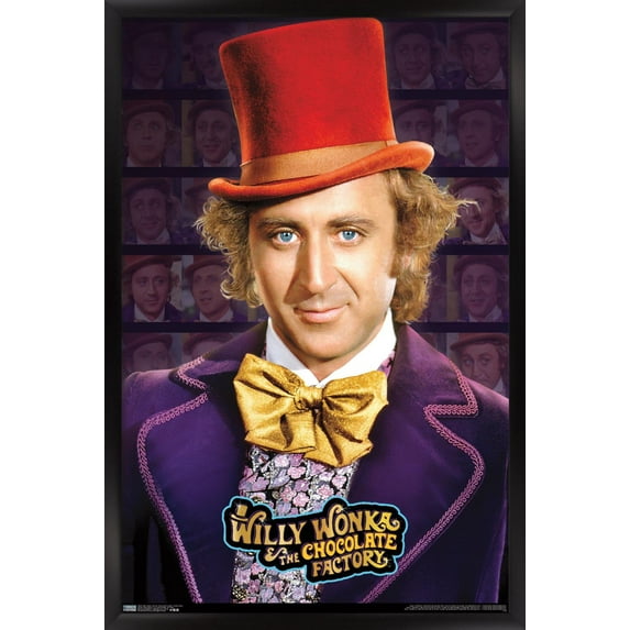 Willy Wonka And The Chocolate Factory - Willy Wonka Wall Poster, 14.725" x 22.375", Framed