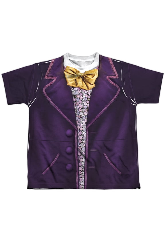 Willy Wonka And The Chocolate Factory - Wonka Costume - Youth Short Sleeve Shirt - X-Large