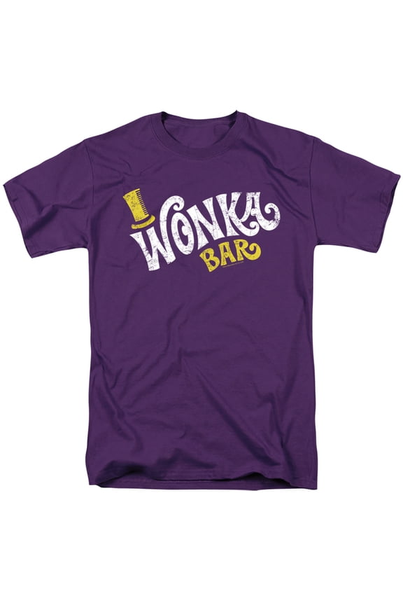 Wonka Logo Unisex Adult T Shirt, Purple, 6X-Large