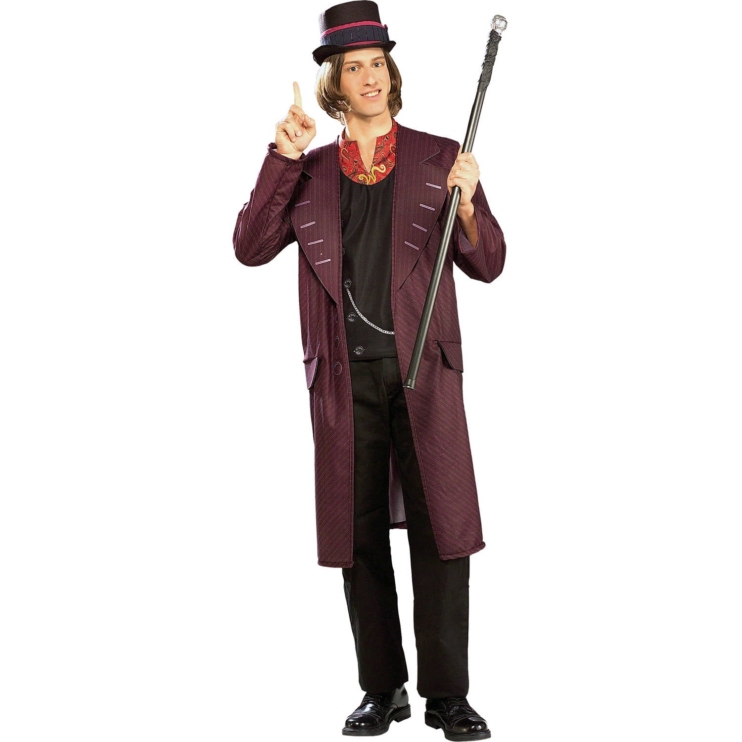 Adult Charlie And The Chocolate Factory Willy Wonka Costume XL 44-46
