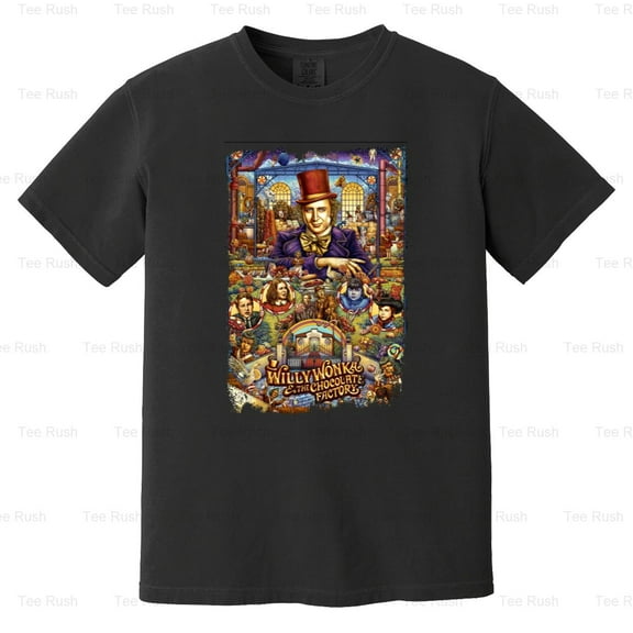 Willy Wonka Chocolate Factory Gene Wilder Movie, Classic,, Comfort Color T-Shirt Unisex, up to 4XL