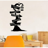 Willy Wonka Chocolate Factory Pathway Signage Cartoon Wall Sticker Art Decal for Girls Boys Room Bedroom Nursery Kindergarten House Fun Home Decors Stickers Wall Art Vinyl Decoration Size (30x20 inch)