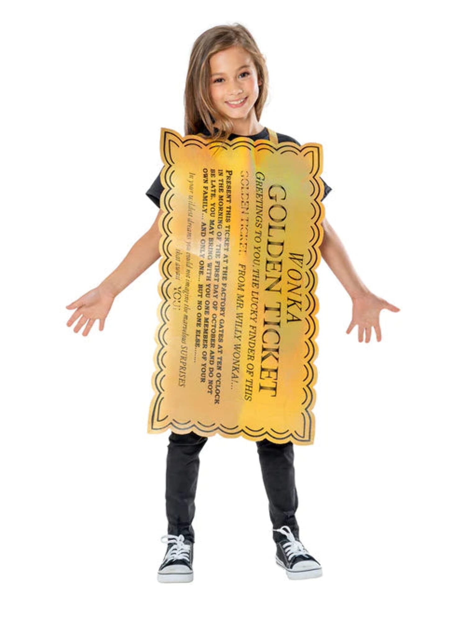 Willy Wonka Golden Ticket Costume Kids Willy Wonka Golden Ticket Costume Kids