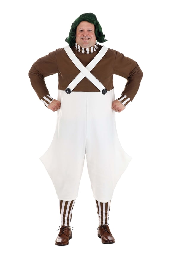 Willy Wonka Plus Size Adult Oompa Loompa Costume