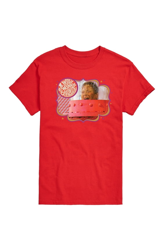 Willy Wonka & The Chocolate Factory - Augustus Gloop In A Tube - Men's Short Sleeve Graphic T-Shirt