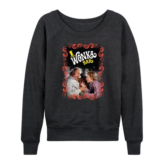 Willy Wonka & The Chocolate Factory - Charlie & Grandpa Joe - Women's Lightweight French Terry Long Sleeve Shirt