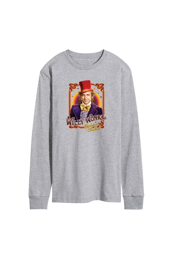 Willy Wonka & The Chocolate Factory - Golden Ticket - Men's Long Sleeve T-Shirt