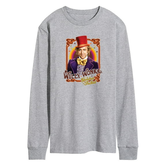 Willy Wonka & The Chocolate Factory - Golden Ticket - Men's Long Sleeve T-Shirt