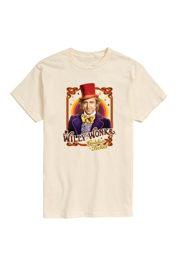 Willy Wonka & The Chocolate Factory - Golden Ticket - Men's Short Sleeve Graphic T-Shirt