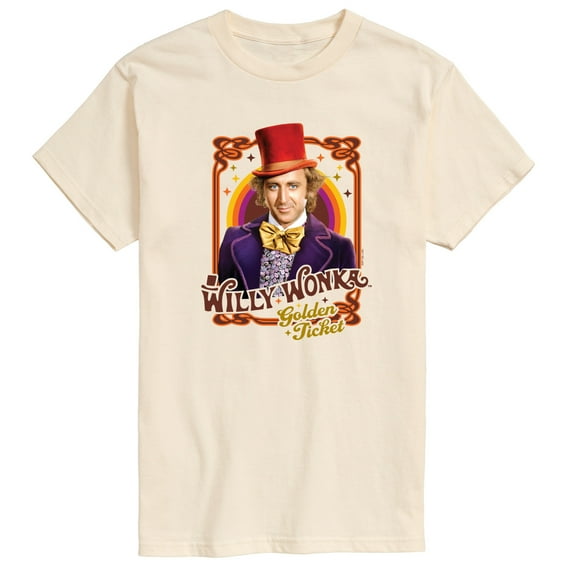 Willy Wonka & The Chocolate Factory - Golden Ticket - Men's Short Sleeve Graphic T-Shirt