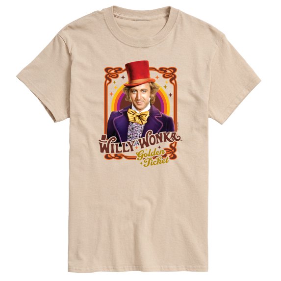 Willy Wonka & The Chocolate Factory - Golden Ticket - Men's Short Sleeve Graphic T-Shirt