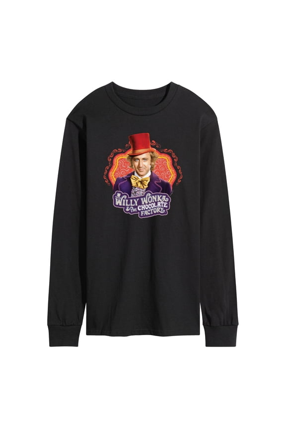 Willy Wonka & The Chocolate Factory - Original Movie Cover - Men's Long Sleeve T-Shirt