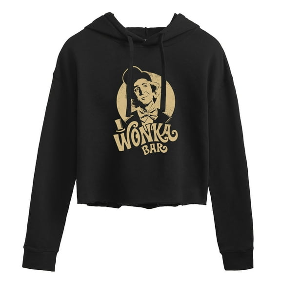 Willy Wonka & The Chocolate Factory - Wonka Bar - Juniors Cropped Pullover Hoodie