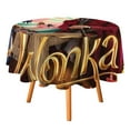 thumbnail image 1 of Willy Wonka-Theme Round tablecloth has an iconic print, fits most tables, and is easy to care for perfect gifts for fans friends and family.diameter60''(152cm), 1 of 5
