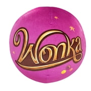 Willy Wonka Wonka Logo Warner Bros Kids Round Plush Cloud Pillow, Entertainment for Kids